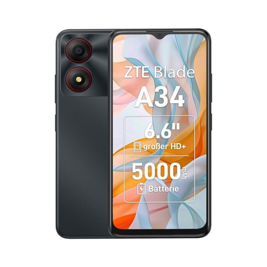 Smartphone ZTE Blade A34 4GB/64GB 6.6" Dual SIM Cinza